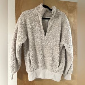 American eagle women’s small sherpa quarter zip